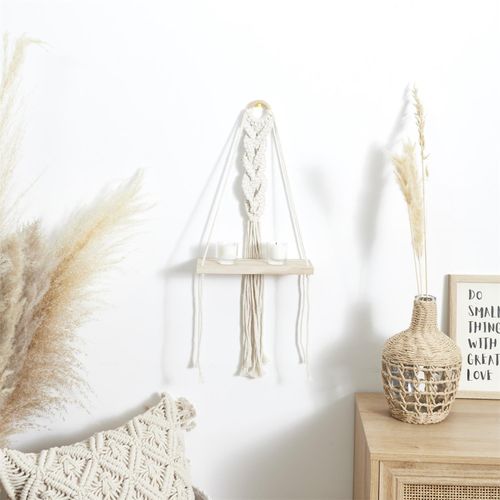 Półka Boho mała macrama beżowa na Arena.pl