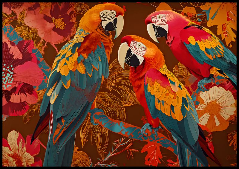 Plakat 100x70cm Kolorowe Ary zdjęcie 2