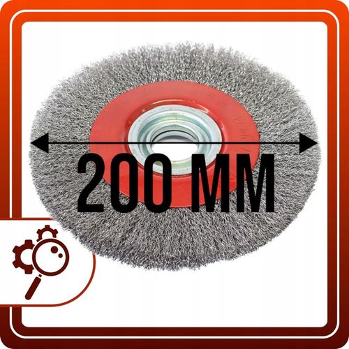 SZCZOTKA DRUCIANA tarczowa do szlifierki stołowej 200 mm Z REDUKCJAMI na Arena.pl