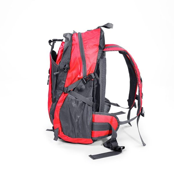 PLECAK TURYSTYCZNY 40L WYCIECZKOWY TREKKINGOWY PODRÓŻNY W GÓRY CZERWONY zdjęcie 3
