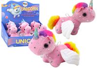 Jednorożec Konik Pluszowy Naciągany Skaczący Różowy