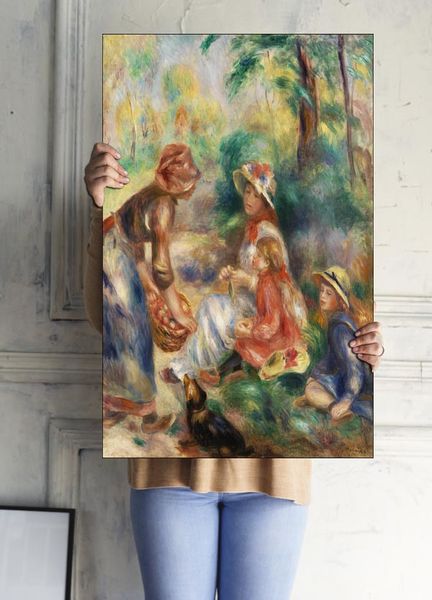 Apple Vendor, Pierre-Auguste Renoir - plakat 21x29,7 cm zdjęcie 3