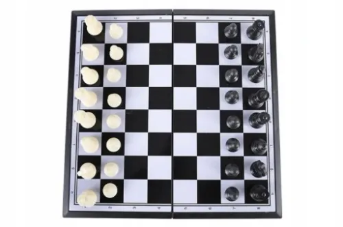 SZACHY KLASYCZNE 25X25 GRA SKŁADANE SZACHOWNICA na Arena.pl