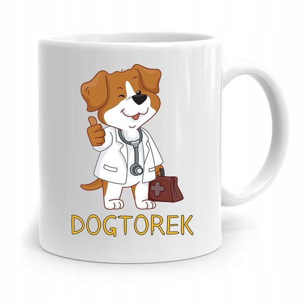 Kubek Dla Weterynarza Dogtorek Prezent Z Nadrukiem Ze Zdjęciem zdjęcie 1