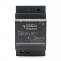 Zasilacz na szynę DIN TS-35 30W 5V 6.5A Spacetronik Regulacja Napięcia