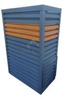 Osłona pompy ciepła 80x50x200 cm antracyt + jasny orzech NB270