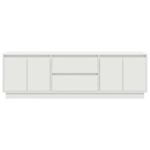 Szafka RTV z oświetleniem LED Biała 160,5x41x50 cm na Arena.pl