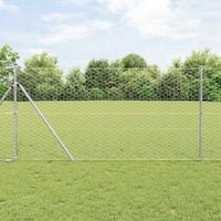 Słupek ogrodzeniowy. Srebrny 50 x 1,4 m (siatka 50 mm) Stal