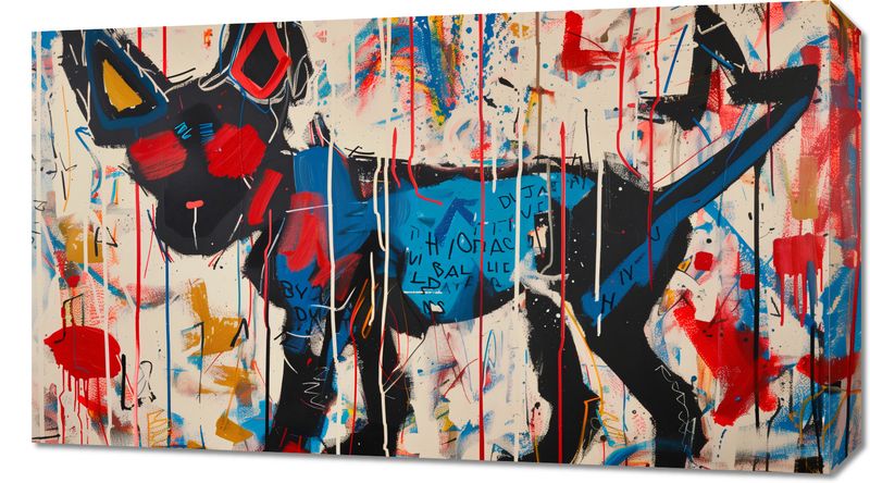 Obraz 70x40cm Miejski Pies zdjęcie 1