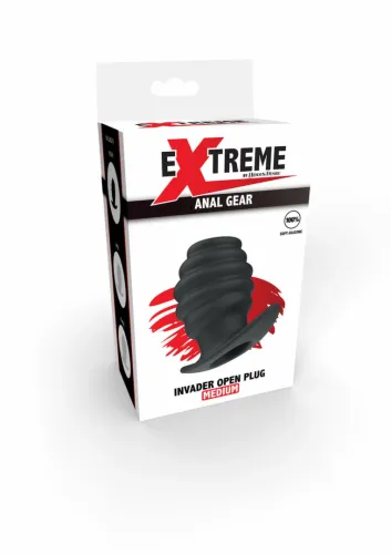 extreme by hidden desire invader open plug medium silikonowy czarny na Arena.pl