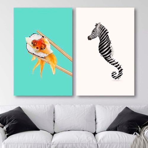 Obraz na płótnie – Canvas, Abstrakcja sushi 40x60 na Arena.pl