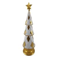 CERAMICZNA CHOINKA DEKORACYJNA 46 CM NOWOCZESNA NA ŚWIĘTA BOŻEGO NARODZENIA