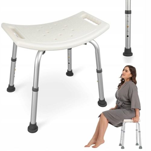 Stabilny taboret prysznicowy stołek pod prysznic do kąpieli dla seniora na Arena.pl