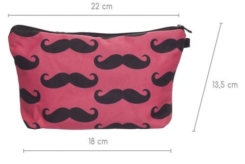 KOSMETYCZKA MUSTACHE PINK na Arena.pl