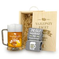 KUFEL i śmieszne skarpety prezent na DZIEŃ CHŁOPAKA walentynki + GRAWER