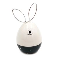 ZAJĄC WIELKANOCNY BIAŁY figurka dekoracyjna JAJKO WIELKANOCNE