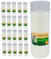 Rewelacyjne wkłady do zniczy na lato na upały 100% parafina P-6 ~4dni 20szt