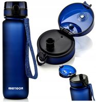 Bidon Sportowy 1000ml granatowy na Siłownie Trening Butelka Ustnik Miarka