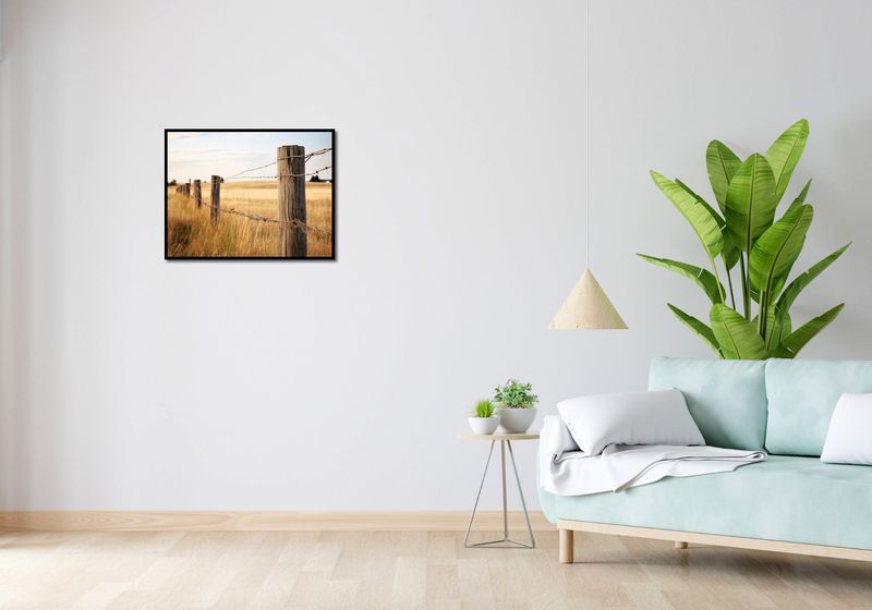 Plakat 65x50cm Płot na Polu zdjęcie 4