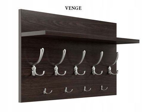 WIESZAK NA UBRANIA - PÓŁKA DO HOLU, NA KURTKI -9 UCHWYTÓW - 9 KOLORÓW na Arena.pl