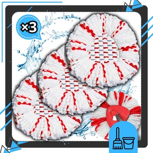 3x WKŁAD NAKŁADKA DO MOPA OBROTOWEGO VILEDA TURBO NOWY MODEL MOPOWANIE na Arena.pl