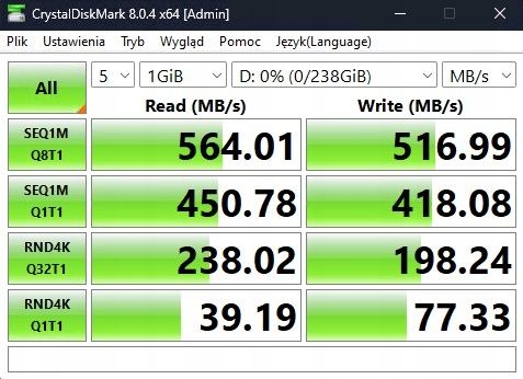 Ultra szybki 256GB | 560MB/s | USB 3.2 pendrive pamięć POLION dual USB-C+A na Arena.pl