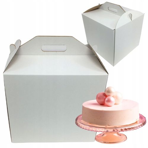 PUDEŁKO NA TORT CIASTO OPAKOWANIE 30x30x28 GRUBY MOCNY KARTON 5 SZTUK na Arena.pl