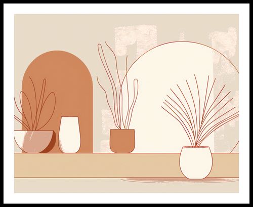 Plakat 76x60,5cm Widok Roślin na Arena.pl