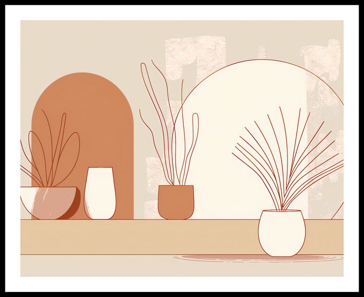 Plakat 76x60,5cm Widok Roślin zdjęcie 3