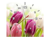30X30CM ZEGAR SOCZYSTE TULIPANY OBRAZ DREWNO