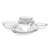 SERWIS OBIADOWY BIAŁY CHODZIEŻ AKCENT C000 12/44