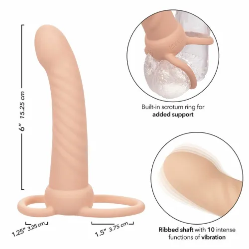 calexotics maxx ribbed dual system silikonowy, 10 trybow, wodoodporny na Arena.pl
