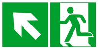 Tabliczka Grawerowana 20x10 znak BHP na drzwi Droga ewakuacyjna na lewo
