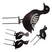 dekoracja ogrodowa figurki kaczki metalowe