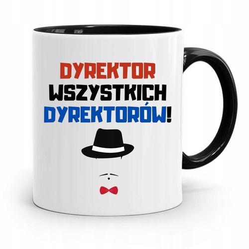Dla Dyrektora Kubek Czarny Wszystkich Dyrektorów Z Nadrukiem Ze Zdjęciem na Arena.pl