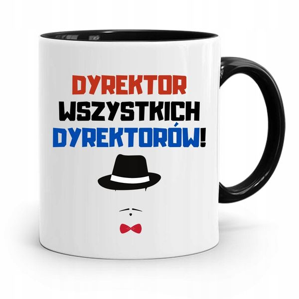 Dla Dyrektora Kubek Czarny Wszystkich Dyrektorów Z Nadrukiem Ze Zdjęciem zdjęcie 1