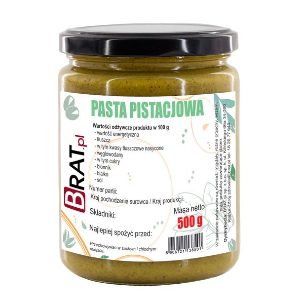 Pasta pistacjowa 500g zdjęcie 1