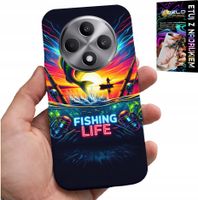 ETUI DO OPPO RENO12 F / 12FS 5G - WZORY WĘDKARSKIE RYBY POŁÓW WĘDKA PLECKI
