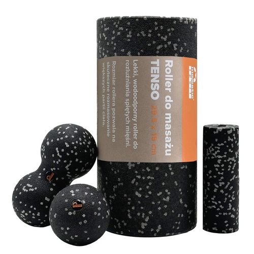 Zestaw do masażu ciała EPP 4w1 Roller Wałek Piłka Duoball dla sportowców na Arena.pl