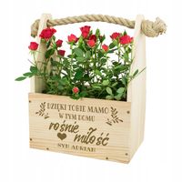 PREZENT NA DZIEŃ MAMY DREWNIANA DONICZKA GRAWER