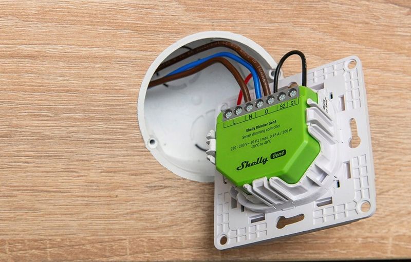 Shelly Dimmer Gen4 Ściemniasz Dimmer Wi-Fi Bluetooth Zigbee Matter zdjęcie 11