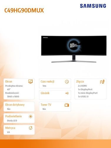 Samsung 49'' C49HG90DMUX na Arena.pl