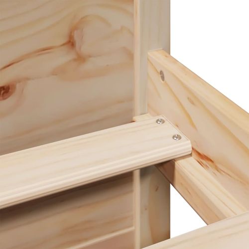 Łóżko z regałem, bez materaca, 120x200 cm, sosnowe na Arena.pl