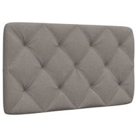 Poduszka na wezgłowie, kolor taupe, 90 cm, tkanina