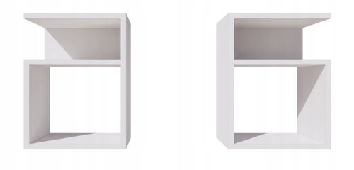 Szafka nocna szóstka, stolik bez szuflad, biały, sypialnia na Arena.pl