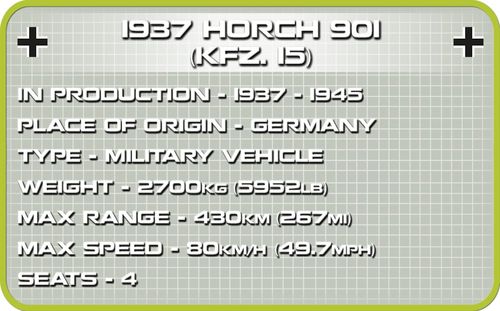 Klocki 1937 Horch 901 Kfz.15 na Arena.pl