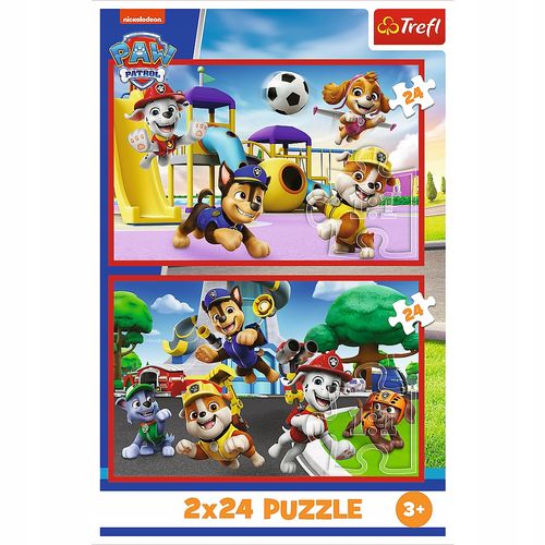 puzzle 2x24 psi dzień zabaw 34434 na Arena.pl