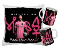 ZESTAW DLA FANA LEO MESSI KUBEK+PODUSZKA+IMIĘ