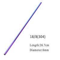 Metalowe Słomki Do Picia  - Ekologiczne - Stal Nierdzewna - 100 Szt 26.7cmX6mm