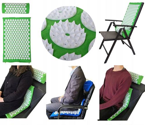 MATA DO AKUPRESURY ZIELONA + PODUSZKA na Arena.pl